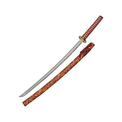 China Made Flaming Skull Katana