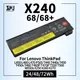 Batterie d'ordinateur portable pour Lenovo ThinkPad X240 L450 L460 L470 P50S T440s T450