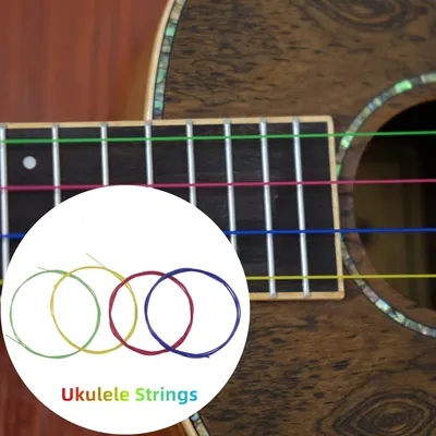 Jeu de cordes de rechange pour ukulélé 4 pièces en Nylon coloré accessoires universels tendance