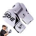 Gants de boxe en cuir PU pour enfants gants d'entraînement sac de boxe anneau de Rotterdam