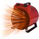 Igenix - Industrial/Commercial Drum Fan Heater, 2 Heat Settings, 3000W, Red - IG9301 - Red & Black