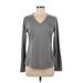 Fila Sport Active T-Shirt: Gray Print Activewear - Women's Size Medium