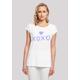 T-Shirt F4NT4STIC "Valentinstag xoxo Herz" Gr. XS, weiß Damen Shirts Jersey