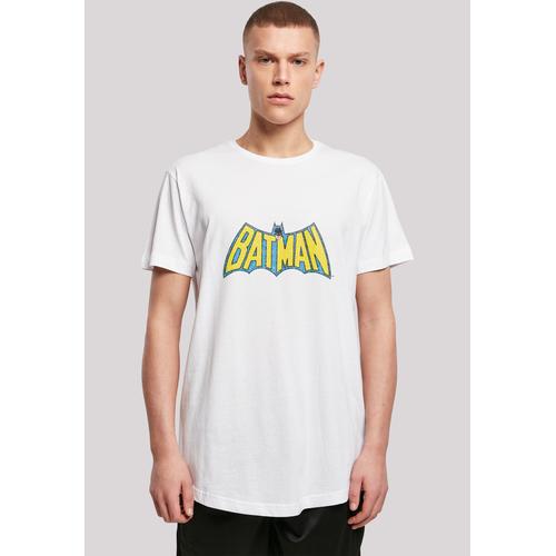 „T-Shirt F4NT4STIC „“DC Comics Superhelden Batman Crackle Logo““ Gr. L, weiß Herren Shirts T-Shirts Print“