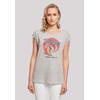 T-Shirt F4NT4STIC "The Beach Boys Band Surfer '83 Vintage", Damen, Gr. M, grau (erdgrau), Obermaterial: 100% Baumwolle, casual, regular fit, Rundhals, Kurzarm ohne Bündchen, Shirts, Print