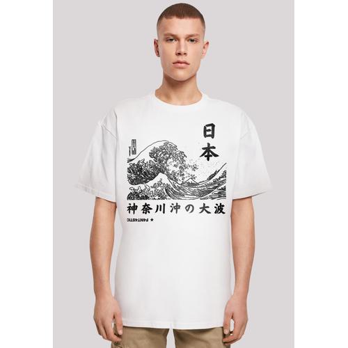 „T-Shirt F4NT4STIC „“Kanagawa Welle Japan““ Gr. XXL, weiß Herren Shirts T-Shirts Print“