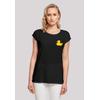 T-Shirt F4NT4STIC "Yellow Rubber Duck SHORT SLEEVE", Damen, Gr. XS, schwarz, Obermaterial: 100% Baumwolle, casual, regular fit, Rundhals, Kurzarm ohne Bündchen, Shirts, Print