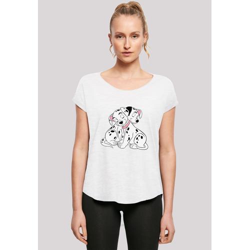 „T-Shirt F4NT4STIC „“101 Dalmatiner Puppy Love““ Gr. L, weiß Damen Shirts Jersey Print“