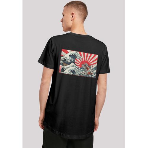 „T-Shirt F4NT4STIC „“Kanagawa Welle Japan““ Gr. M, schwarz Herren Shirts T-Shirts Print“
