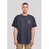 "T-Shirt F4NT4STIC ""Silvester Party partytime"" Gr. 3XL, blau (navy) Herren Shirts Print"