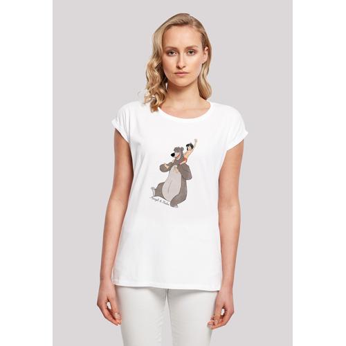 T-Shirt F4NT4STIC ""Dschungelbuch Mogli und Balu"" Gr. XS, weiß Damen Shirts Print