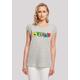 T-Shirt F4NT4STIC "Shirt 'Big Bang Theory Bazinga'" Gr. 5XL, grau (heather grey) Damen Shirts Jersey