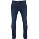 Bequeme Jeans URBAN CLASSICS "Herren Slim Fit Knee Cut Denim Pants" Gr. 36, Normalgrößen, blau (darkblue) Herren Jeans