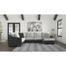 Signature Design by Ashley Bilgray Black/Gray 3-Piece Sectional with Chaise - 141"W x 93"D x 40"H