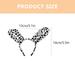 1 Set Animal Ear Headband Cosplay Spotted Dog Costume Tail Prop Bowtie Fake Nose Decor