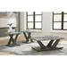 Signature Design by Ashley Bensonale Gray Table Set (Set of 3) - 48"W x 24"D x 18"H