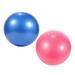 2pcs Yoga Pilates Ball Small Exercise Ball Exercises Core Strengthening Accessory Ball for Man Woman (Random Color)