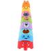 8pcs Kids Colorful Stacking Toy Educational Animal Stack Toy Stacking Cup Toy
