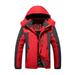 Fesfesfes Plus Size Jackets For Women Outdoor Sprint Coat With Plush And Thickened Windproof Cycling Warm Cotton Coat Hooded Coat Clearance