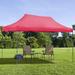 Ainfox 10x20 ft Pop up Canopy Tent Party Tent Heavy Duty Instant Shelters for Wedding Party RED