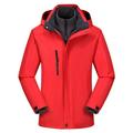 oieyuz Womens Ski Jackets Waterproof Fleece Hood Coat 3 in 1 Snow Jackets Winter Warm Windbreaker Raincoat