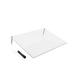 Desk Dry Erase Board with Erasable Marker | White Black Clear Whiteboard Surface | Angled Writing Tablet | Personal Organizer with Daily Schedules | Weekly to-Do Lists (Clear - 12x16)
