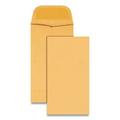 Quality Park Kraft Coin and Small Parts Envelope #5 Square Flap Gummed Closure 2.88 x 5.25 Brown Kraft 500/Box