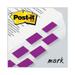 Post-it Flags Standard Page Flags in Dispenser Purple 50 Flags/Dispenser 2 Dispensers/Pack