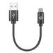 Cellet 4 inch USB Cable Compatible with T-Mobile REVVL 6x 5G - Mini Short High Power Fast Charging Sync USB-C to USB-A (Type-C to Type-A) Cable for T-Mobile REVVL 6x 5G - 4 inches