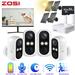 ZOSI Battery 2K Wireless Security Camera System with Solar Panel 100% Wire-free Rechargeable WiFi IP Camera IP66 Waterproof for Outdoor/Indoor Use 64GB SD Card Included