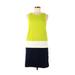 Crown & Ivy Casual Dress - Shift: Green Color Block Dresses - Women's Size 6