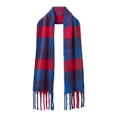 Plus Size Women's Fringed Plaid Scarf by Roaman's ...