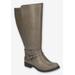 Wide Width Women's Bay Boot by Easy Street in Grey (Size 7 1/2 W)