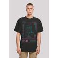 T-Shirt F4NT4STIC "Arcade attack Retro Gaming SEVENSQUARED" Gr. 5XL, schwarz Herren Shirts T-Shirts