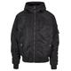 Allwetterjacke SEAN JOHN "Sean John Herren JM224-021-01 Script Logo Hooded Bomberjacket" Gr. L, schwarz (black) Herren Jacken Übergangsjacken