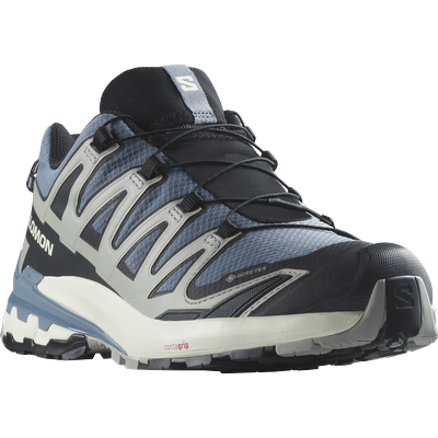 Trailrunningschuh SALOMON "XA PRO 3D V9 GORE-TEX", Gr. 45, grau, Synthetik, Textil, sportlich, Schuhe, wasserdicht