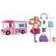 Barbie GHL93 - 3-in-1 Super Abenteuer-Camper, ca. 91 cm & Chelsea Serie, Chelsea Puppe mit Hund, Leine, Rucksack, Kopfhörer, Sonnenbrille