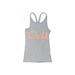 Tank Top Gray Marled Scoop Neck Tops - Kids Girl's Size X-Large