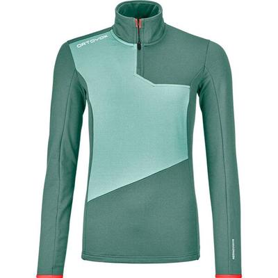 ORTOVOX Damen Unterjacke FLEECE LIGHT ZIP NECK W, Größe S in Grau