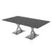 Skutchi Designs, Inc. 7x4 Rectangular Conference Table w/ X Base Wood/Metal in Gray/Black | 29 H x 84 W x 47.25 D in | Wayfair