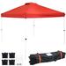 SunnyDaze Decor 12 Ft. W x 12 Ft. D Metal Pop-Up Canopy Metal/Soft-top in Red | 108.5 H x 120 W x 120 D in | Wayfair WUY-748-080