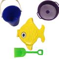 PMU kids Beach Sand Toy Set 4 Pcs Includes Sand Mold, For Outdoor & Sand Play Fish Set Pkg/1 Plastic | Wayfair 115-00950