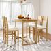 Wildon Home® Xaia Square 47.2" L x 27.5" W Dining Set Wood in Brown | 36 H x 27.5 W x 47.2 D in | Wayfair 961513EA37C9451E95C73AC5D6B01255