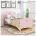 Isabelle & Max™ Wampsville Twin Platform Bed Wood in Pink/Brown | 43 H x 42 W x 80 D in | Wayfair A9CB424AE87A462E823FF3F446DDDEF2