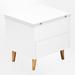 Corrigan Studio® Lashlee End Table w/ Storage Wood in White | 28.74 H x 21.65 W x 19.68 D in | Wayfair E709FA5C47FC48DCAD930EF2810EA1AD