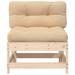 Avalinn Millwood Pines Middle Sofa w/ Cushions Solid Wood Pine Wood in Brown | 27.8 H x 24.4 W x 24.4 D in | Outdoor Furniture | Wayfair