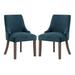 Red Barrel Studio® Alzubair Side Chair Dining Chair Upholstered/Fabric in Blue | 35 H x 22 W x 24 D in | Wayfair 97BC0D4FBF3C41C6A3BC8A97B5CA592E