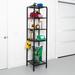 Rebrilliant Manthei 18" W Steel Shelving Unit Steel in Black/Gray | 72.64 H x 18 W x 18 D in | Wayfair 9EBD9537F8C24F14ABD9E1C377E516A4