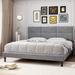 Ebern Designs Premsingh Bed Upholstered/Metal in Gray | 47.2 H x 55.5 W x 77.4 D in | Wayfair 128855C0AC164298B609C3A509DD28C4