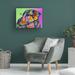 Winston Porter Modern & Contemporary Self Portrait On Canvas Print Canvas, Cotton in Blue/Green | 18 H x 24 W x 2 D in | Wayfair